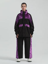 Traje de esquí de ante multicolor para mujer Gsou Snow